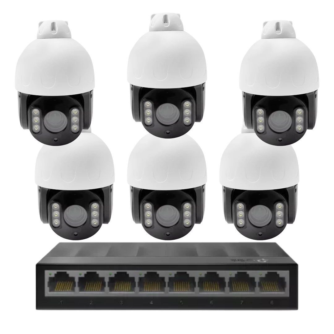 6 x 8mp 4k cctv kit installation