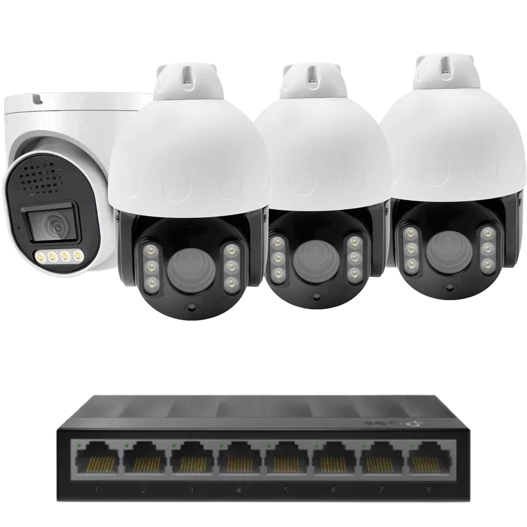 4 x 8mp 4k cctv kit installation