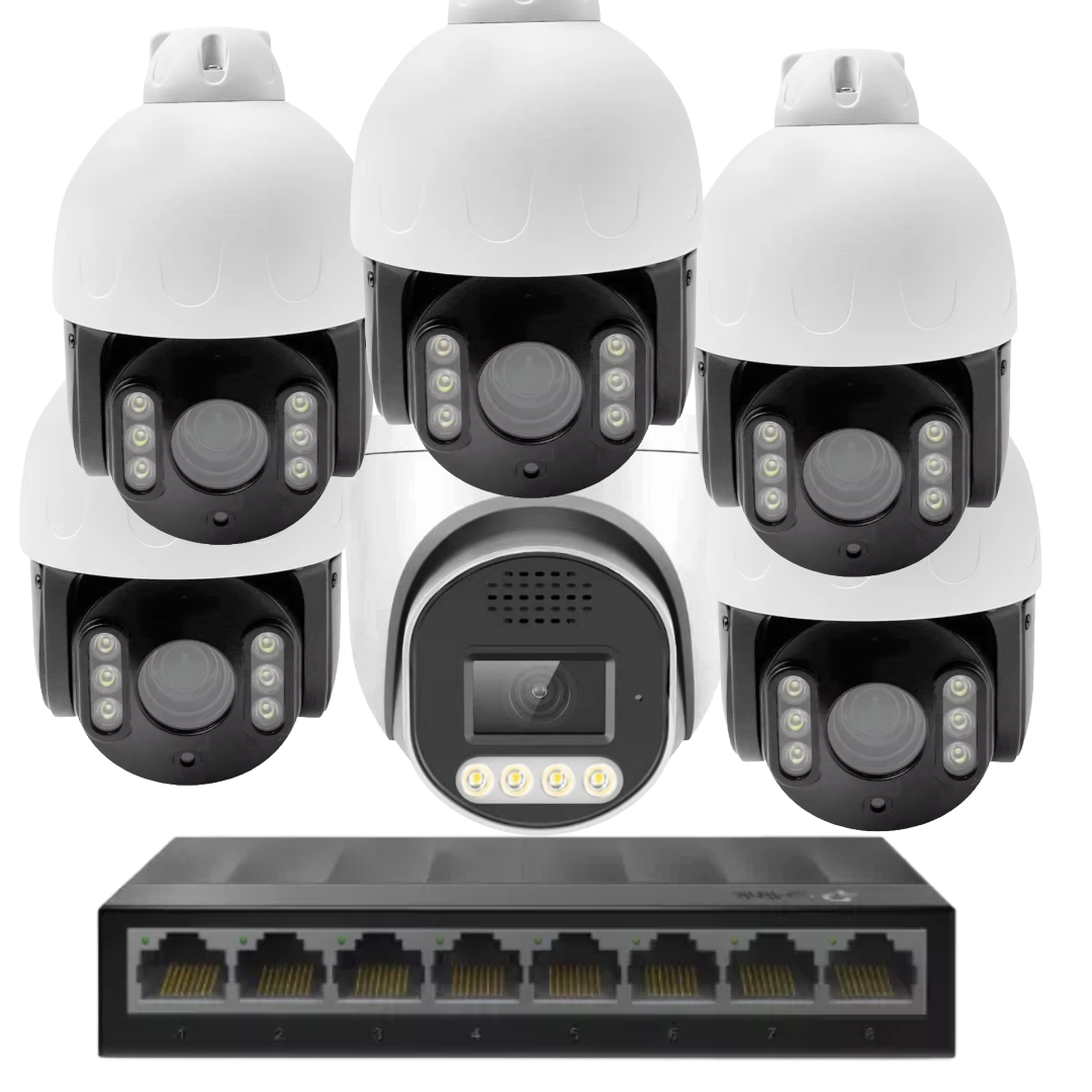 6 x 8mp 4k cctv kit installation