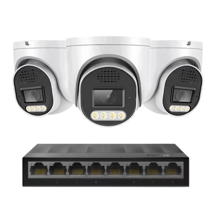 3 x 8mp 4k cctv kit installation