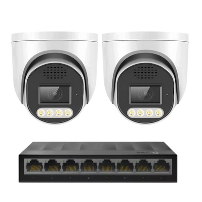 2 x 8mp 4k cctv kit Installation