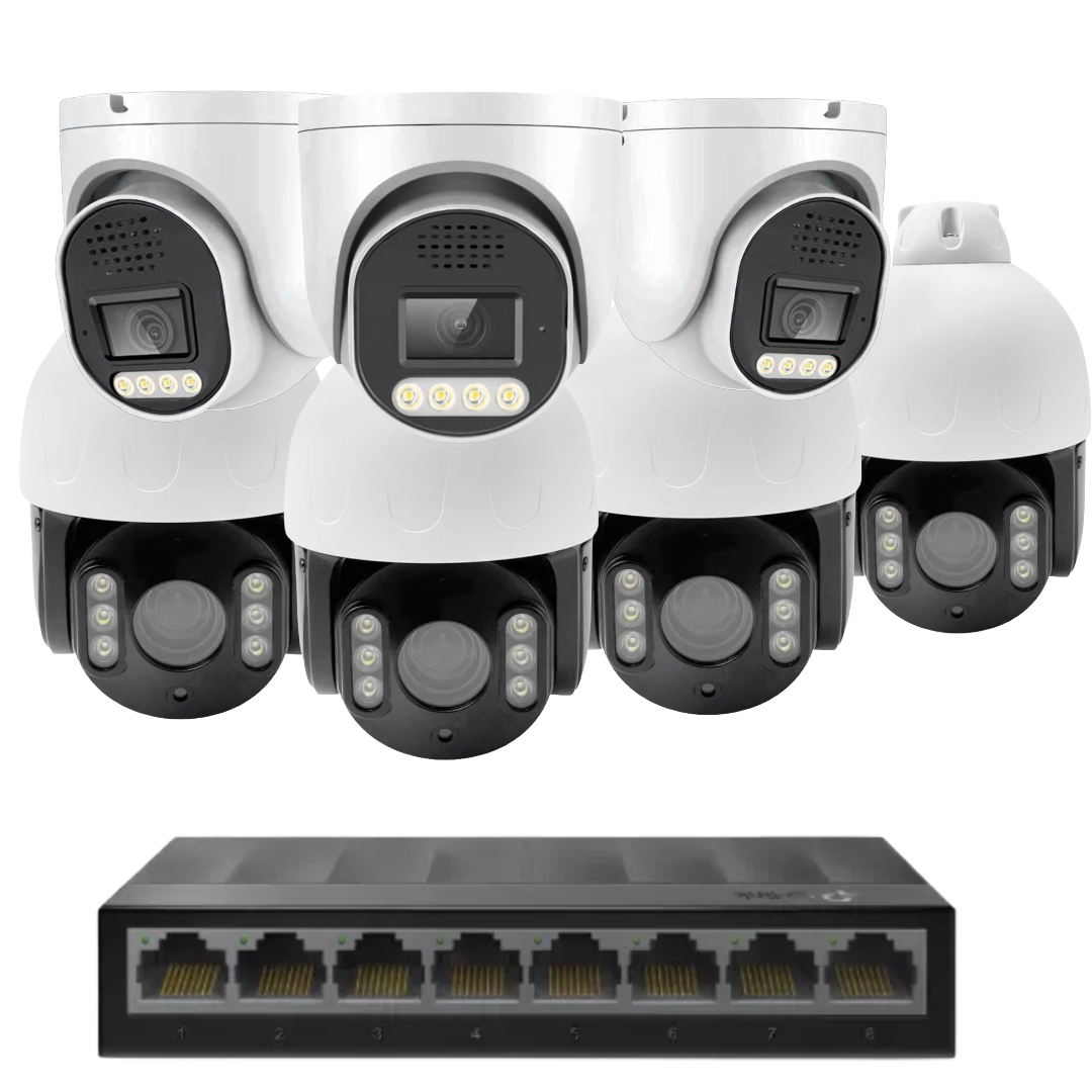 7x 8mp 4k cctv kit installation