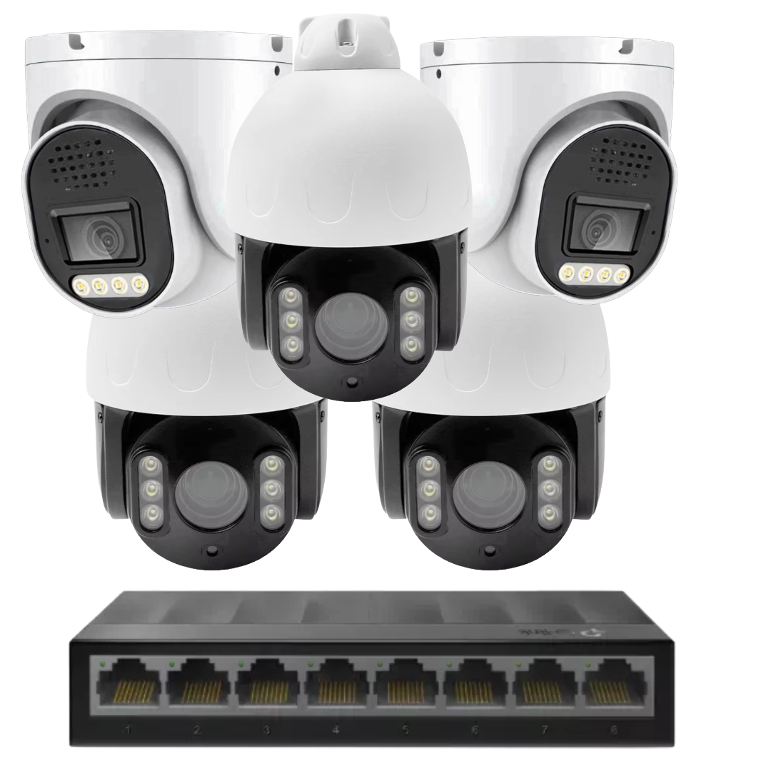5 x 8mp 4k cctv kit installation