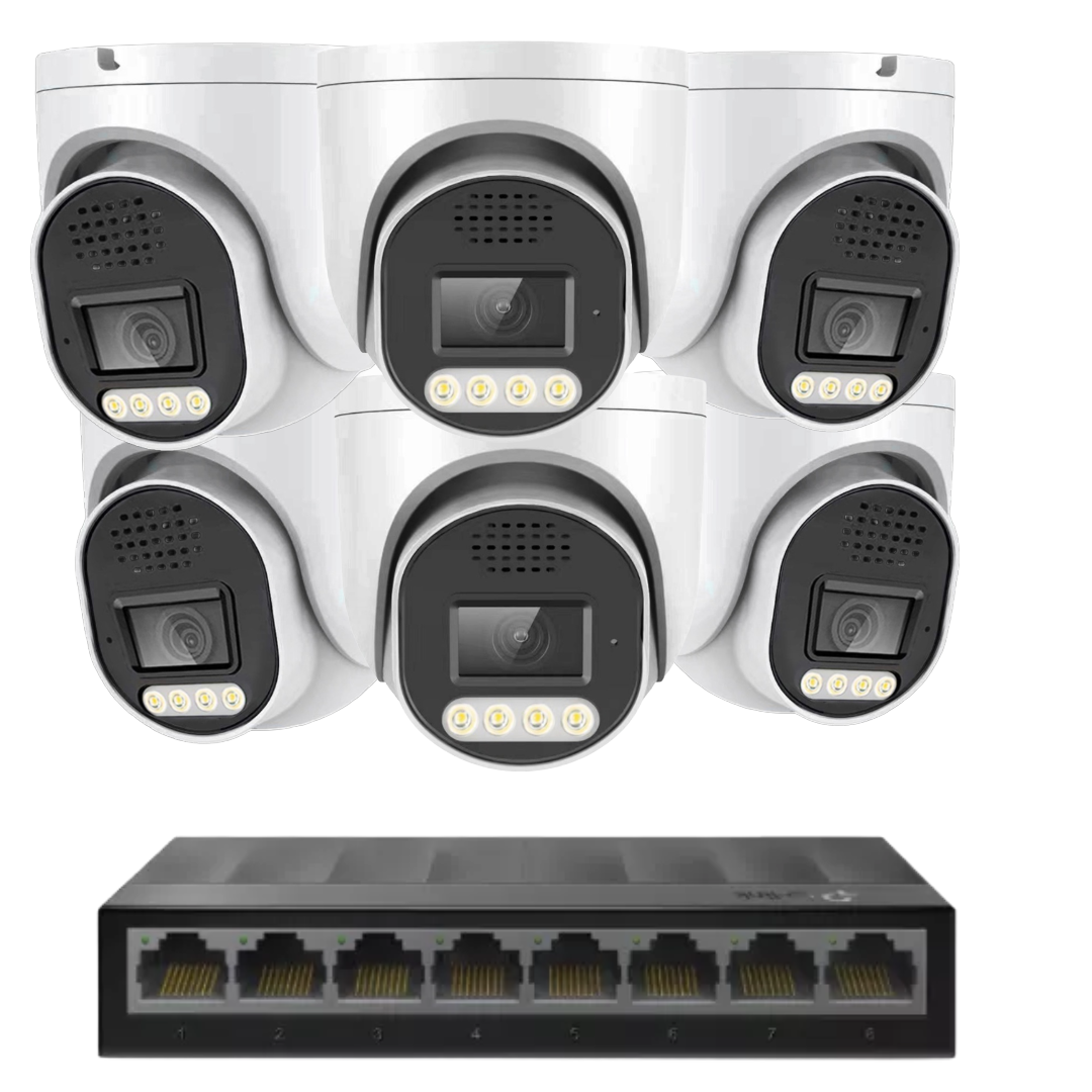 6 x 8mp 4k cctv kit installation