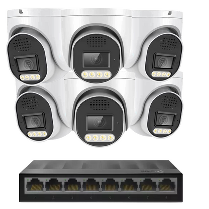 6 x 8mp 4k cctv kit installation