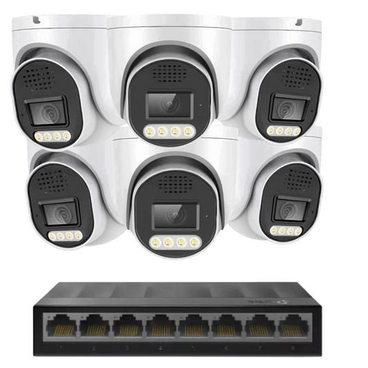 6 x 8mp 4k cctv kit installation