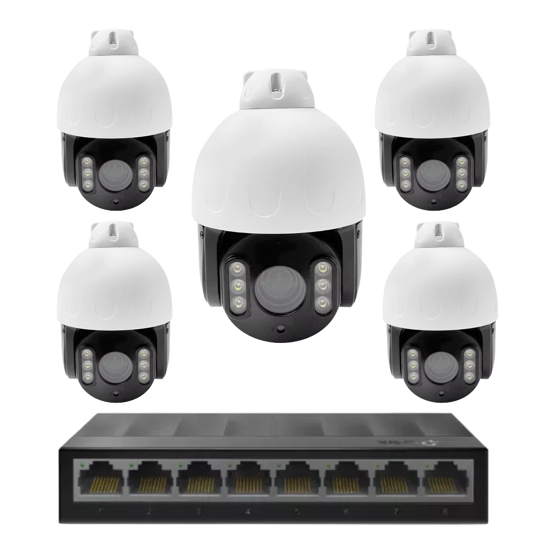 5 x 8mp 4k cctv kit installation