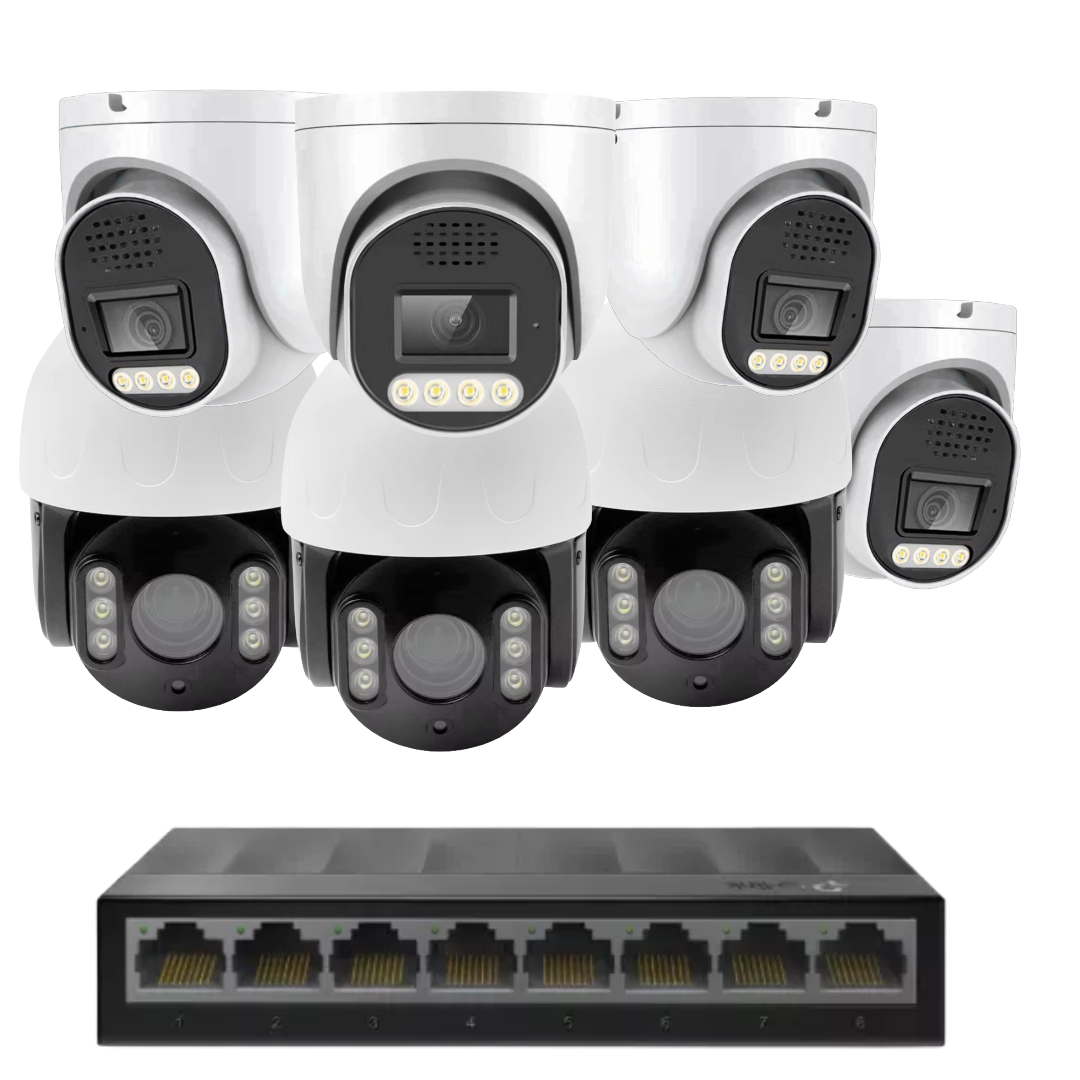 7x 8mp 4k cctv kit installation