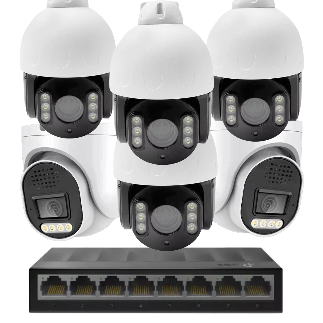 6 x 8mp 4k cctv kit installation