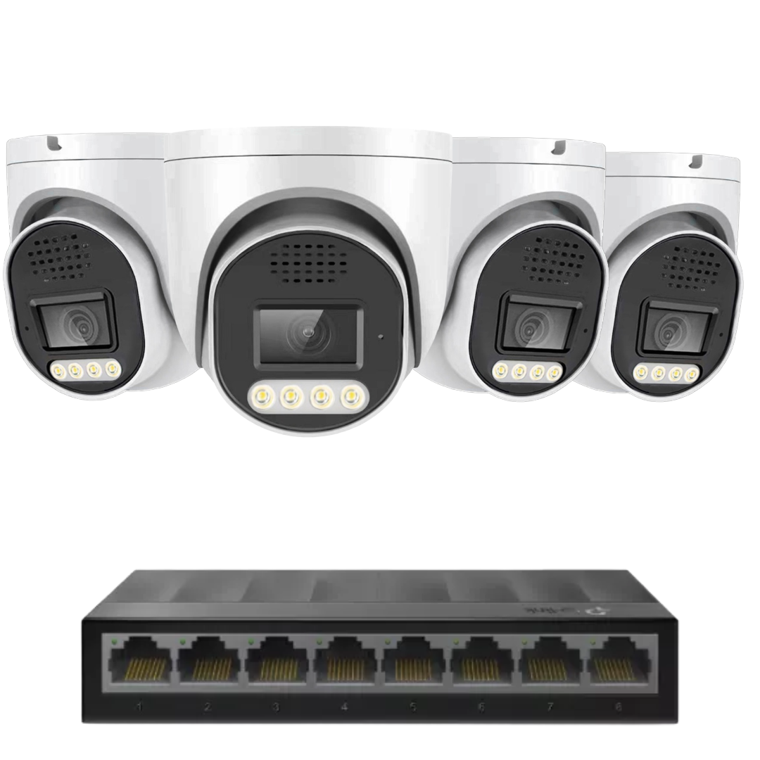 4 x 8mp 4k cctv kit installation