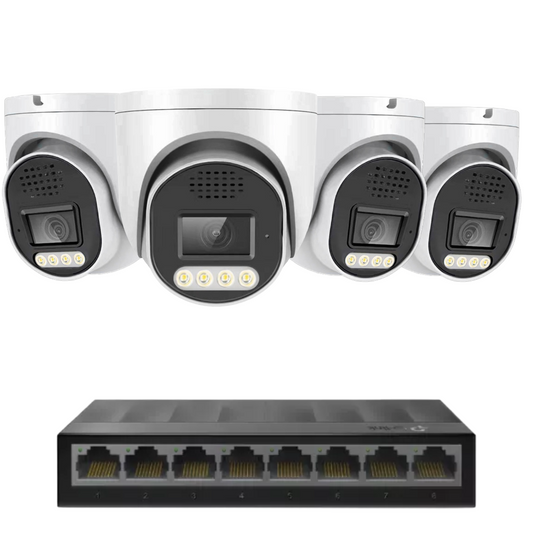 4 x 8mp 4k cctv kit installation