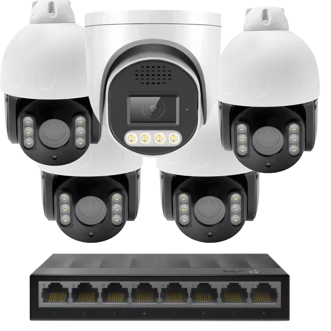 5 x 8mp 4k cctv kit installation