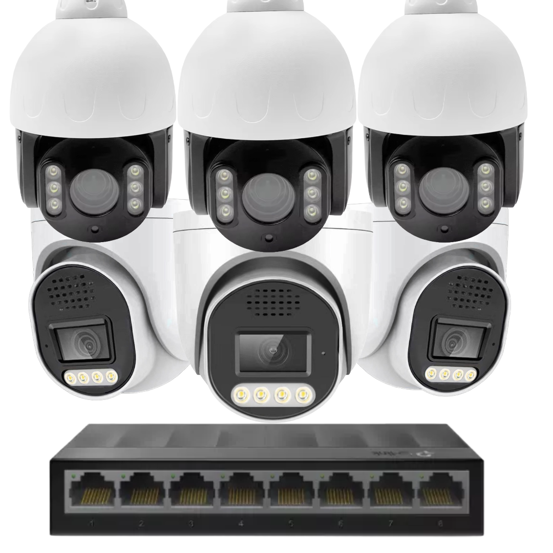 6 x 8mp 4k cctv kit installation