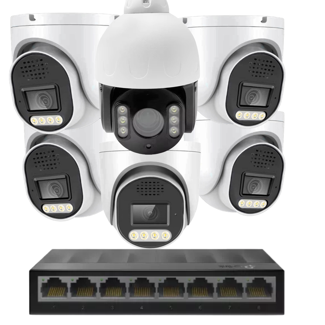 6 x 8mp 4k cctv kit installation