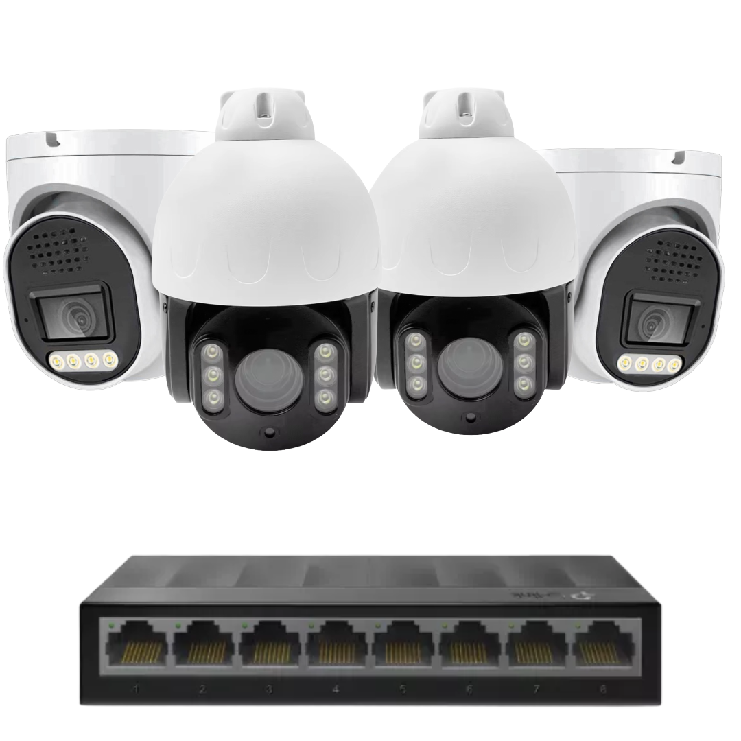 4 x 8mp 4k cctv kit installation