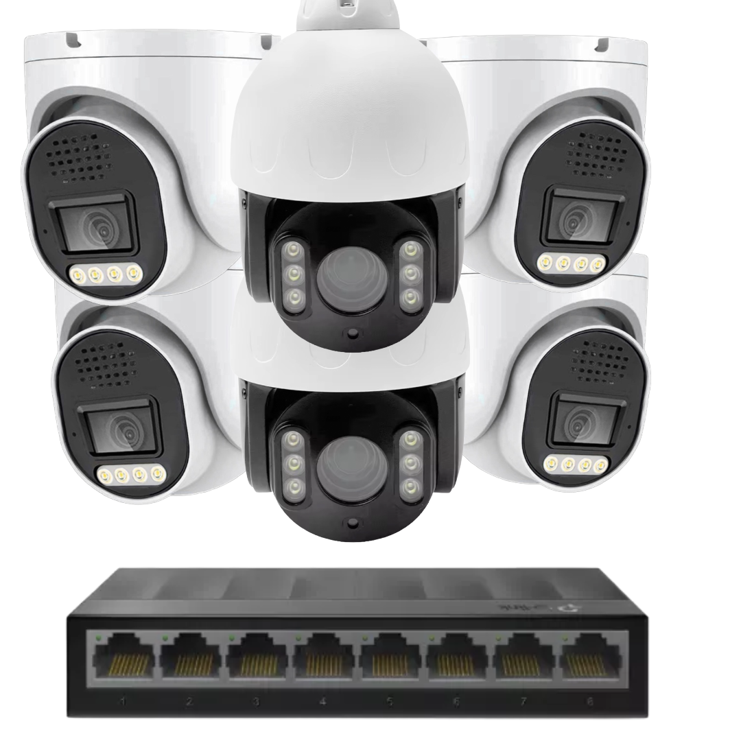 6 x 8mp 4k cctv kit installation