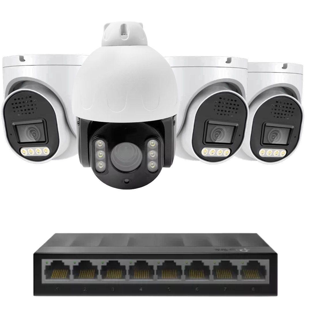 4 x 8mp 4k cctv kit installation