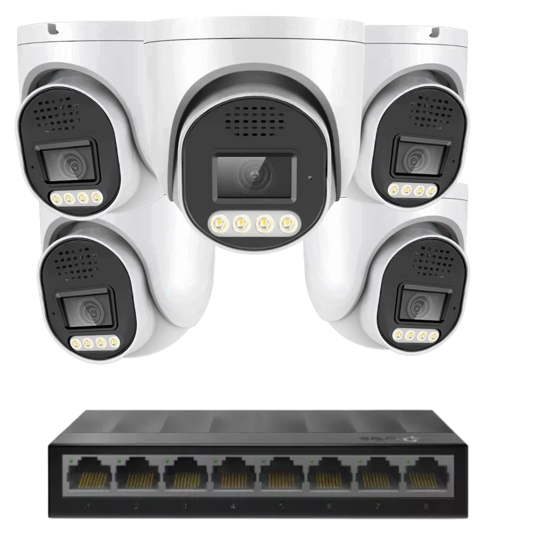 5 x 8mp 4k cctv kit installation