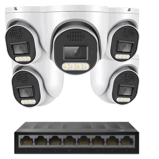 5 x 8mp 4k cctv kit installation