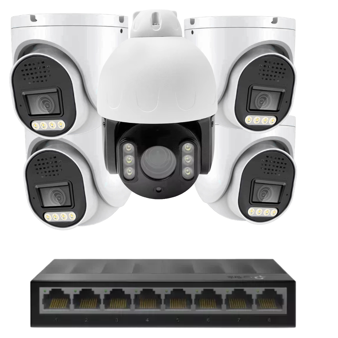 5 x 8mp 4k cctv kit installation